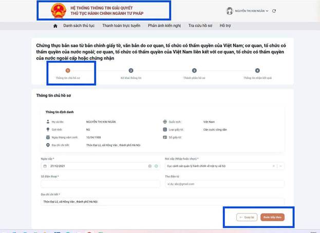 Chứng thực bản sao điện tử trên Cổng Dịch vụ công quốc gia thế nào? 6